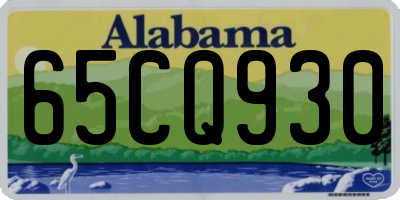 AL license plate 65CQ930