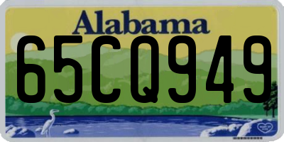 AL license plate 65CQ949