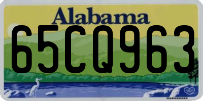 AL license plate 65CQ963
