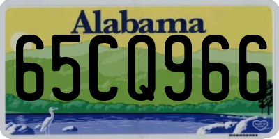 AL license plate 65CQ966