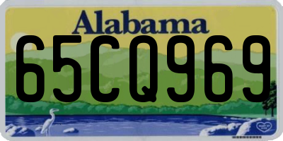 AL license plate 65CQ969