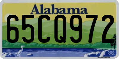 AL license plate 65CQ972