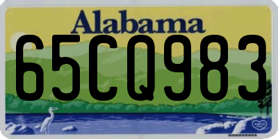 AL license plate 65CQ983