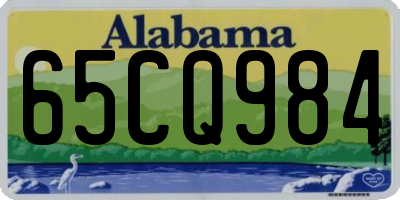 AL license plate 65CQ984