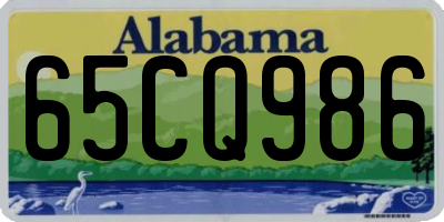 AL license plate 65CQ986