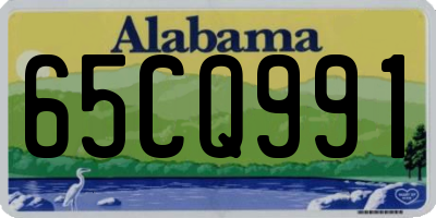 AL license plate 65CQ991