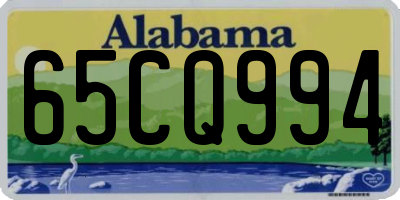 AL license plate 65CQ994