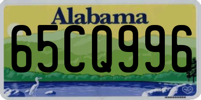 AL license plate 65CQ996