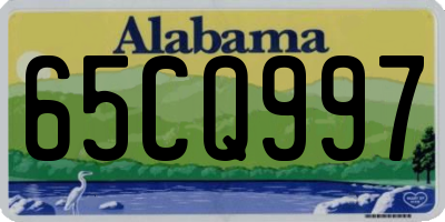AL license plate 65CQ997