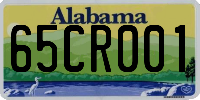 AL license plate 65CR001