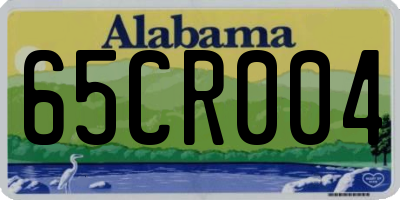 AL license plate 65CR004