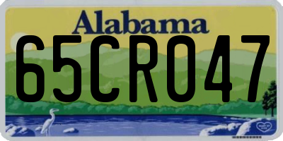 AL license plate 65CR047