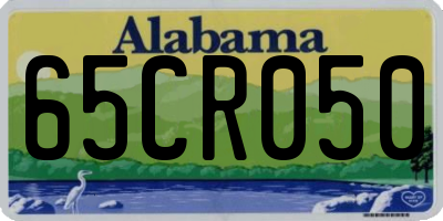 AL license plate 65CR050