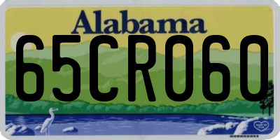 AL license plate 65CR060