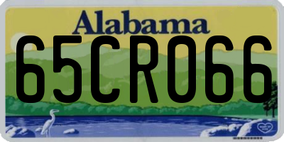 AL license plate 65CR066