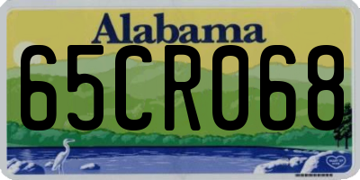 AL license plate 65CR068