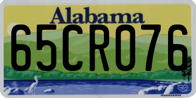 AL license plate 65CR076