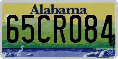 AL license plate 65CR084