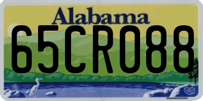 AL license plate 65CR088