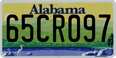 AL license plate 65CR097