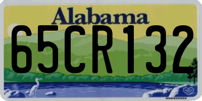 AL license plate 65CR132