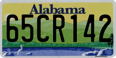 AL license plate 65CR142