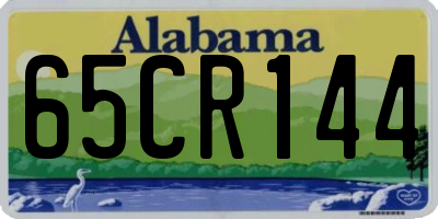 AL license plate 65CR144