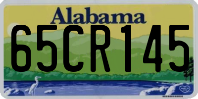 AL license plate 65CR145