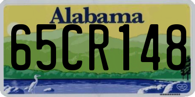 AL license plate 65CR148