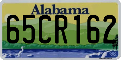 AL license plate 65CR162