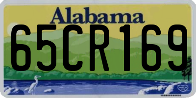 AL license plate 65CR169