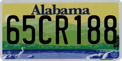 AL license plate 65CR188