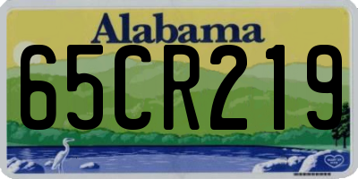 AL license plate 65CR219