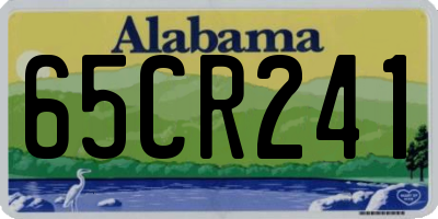 AL license plate 65CR241