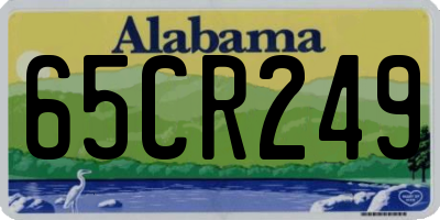 AL license plate 65CR249