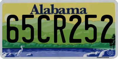 AL license plate 65CR252