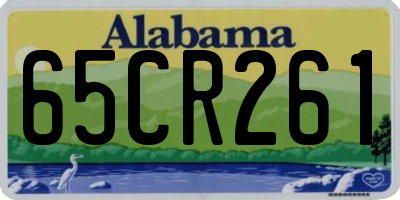 AL license plate 65CR261