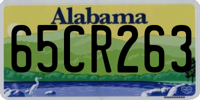AL license plate 65CR263