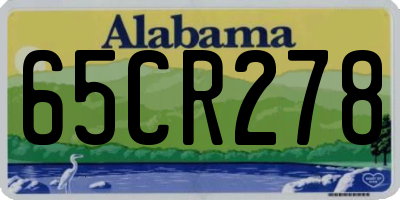 AL license plate 65CR278