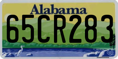 AL license plate 65CR283