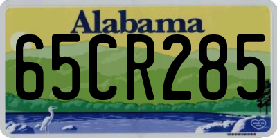 AL license plate 65CR285