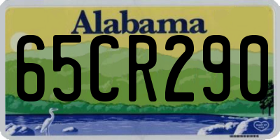 AL license plate 65CR290