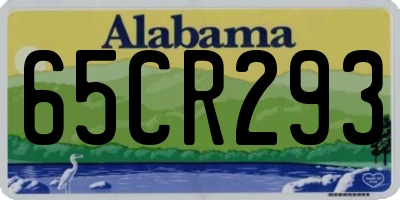 AL license plate 65CR293