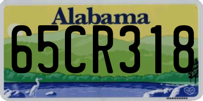 AL license plate 65CR318