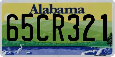 AL license plate 65CR321