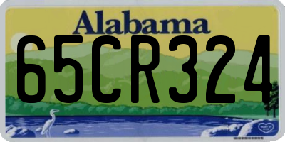 AL license plate 65CR324
