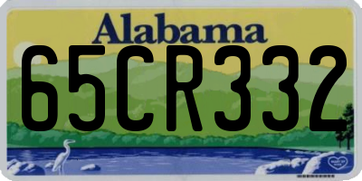 AL license plate 65CR332