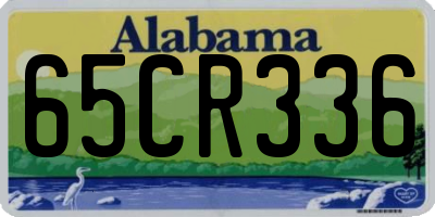 AL license plate 65CR336