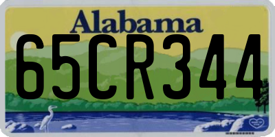 AL license plate 65CR344