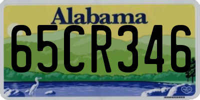 AL license plate 65CR346